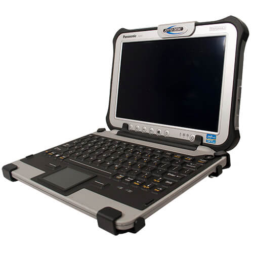 Panasonic Toughpad FZ-G1 with iKey Keyboard Mounting Station 450